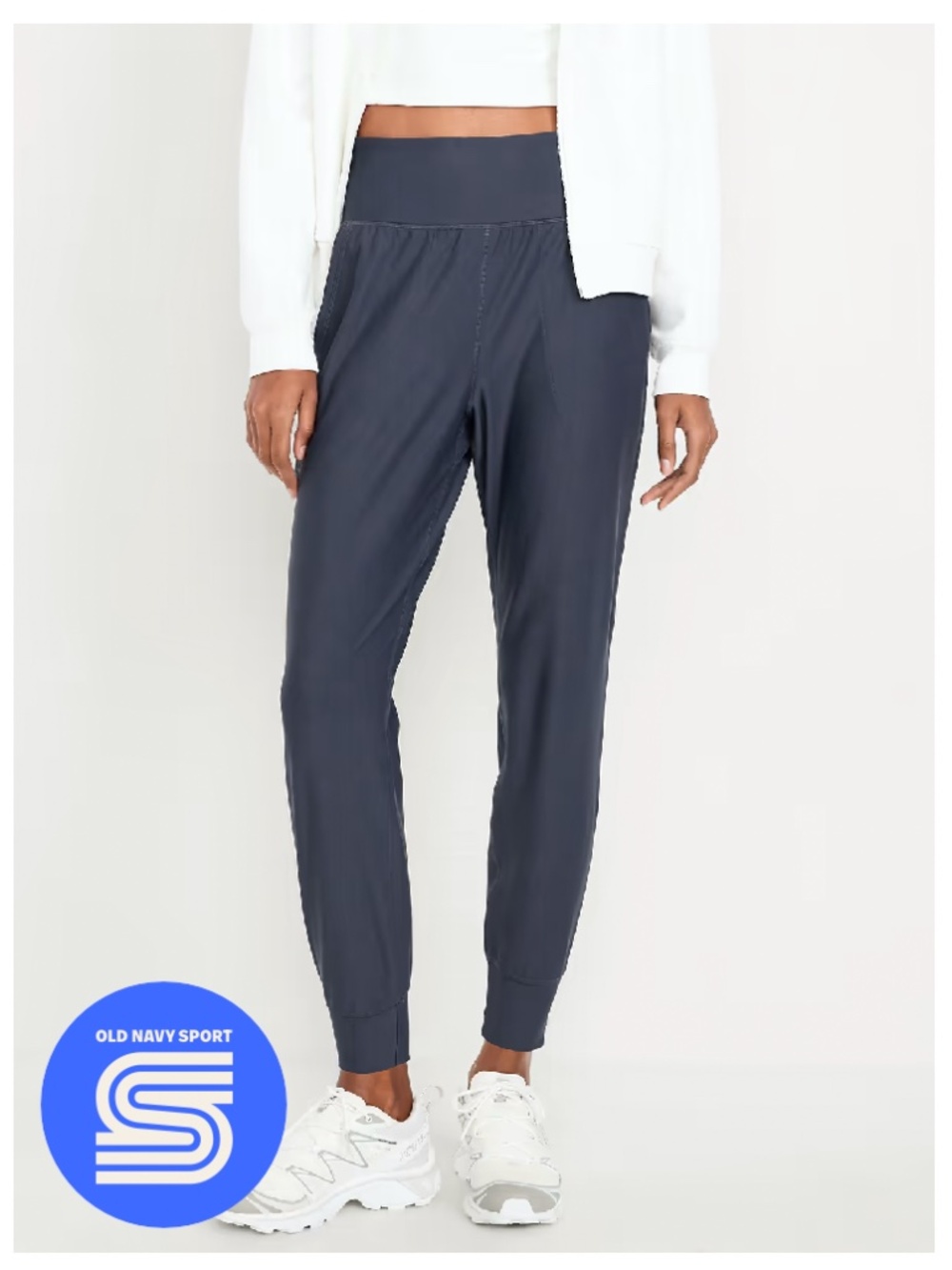 Old Navy Women’s High-Waisted PowerSoft Pocket Joggers Navy blue Size M